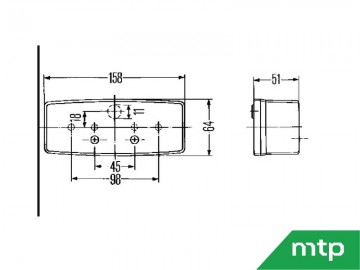 Breedtelamp universeel afmetingen