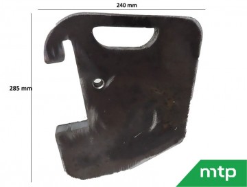 Frontgewicht 10 kg zijkant