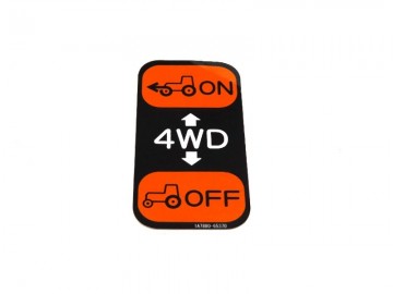 Sticker 4WD on/of Yanmar SA 1A7880-65370