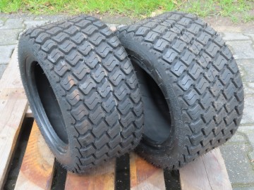 Set gazonbanden 195/50-10 eerste montage