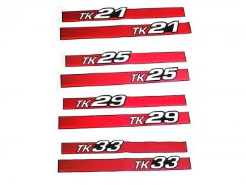 Iseki motorkapstickers tk serie