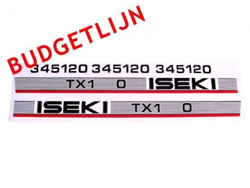 Motorkapstickers Iseki TX