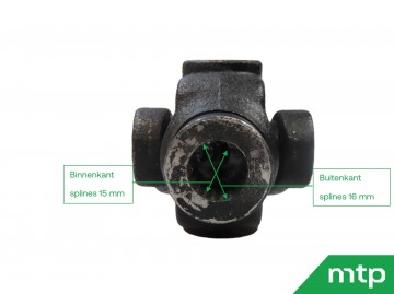 Kruiskoppeling mtp 1161 korte voorkant 2