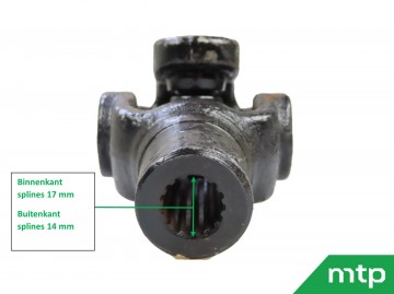 Kruiskoppeling Yanmar voorkant