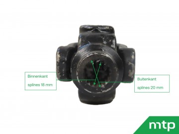 Kruiskoppeling Iseki vooras