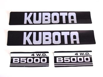 Motorkapstickers Kubota B-series