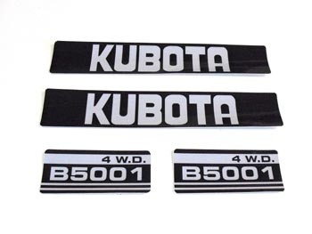 Motorkapstickers Kubota B-series