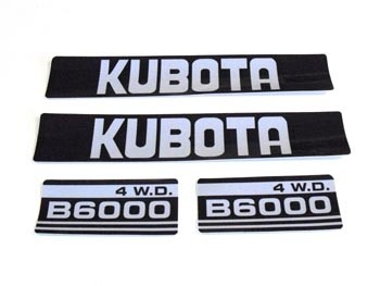 Motorkapstickers Kubota B-series
