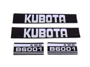 Motorkapstickers Kubota B-series