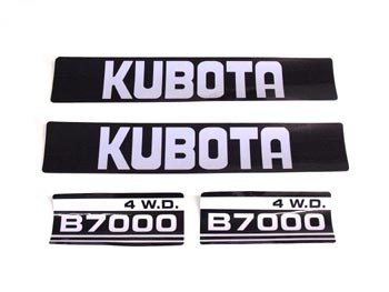 Motorkapstickers Kubota B-series