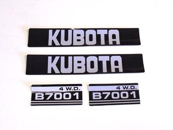 Motorkapstickers Kubota B-series