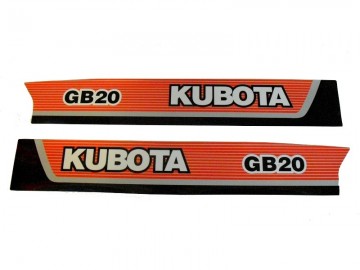 Motorkapstickers Kubota GB16/18/20