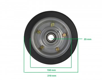 Maaierwiel afmetingen