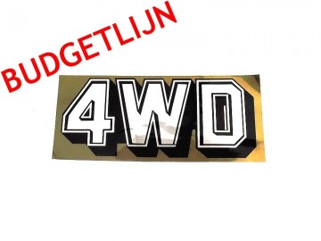 Motorkapsticker 4WD
