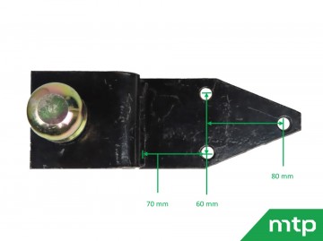 Ondertrekhaak bovenaanzicht