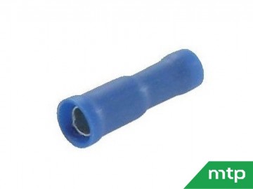 Set rondstekkerhulzen blauw