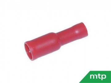 Set rondstekkerhulzen rood