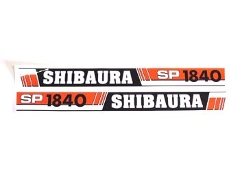 Motorkapstickers Shibaura SP