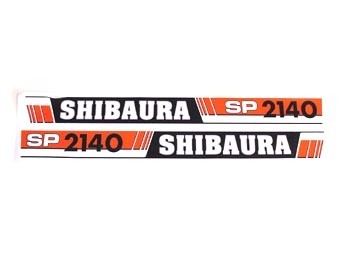 Motorkapstickers Shibaura SP