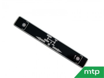 Sticker inschakeling middenaftakas shibaura