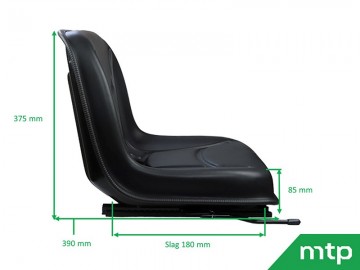 Stoel compact zijkant afmetingen