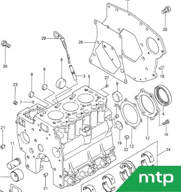 Tekening pakking krukas keerring tu