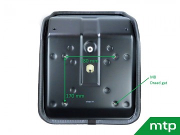 Tractorstoel universeel standaard onderkant afmetingen