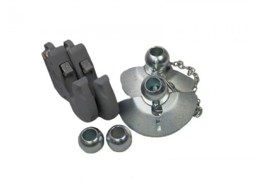 Vanhaken  snelwisselkogels met schelp nieuw