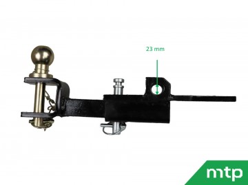 Verstelbare trekhaak minitractor 3