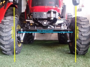 Vooraskeerringen in tractor