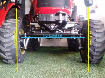 Vooraskeerringen in tractor