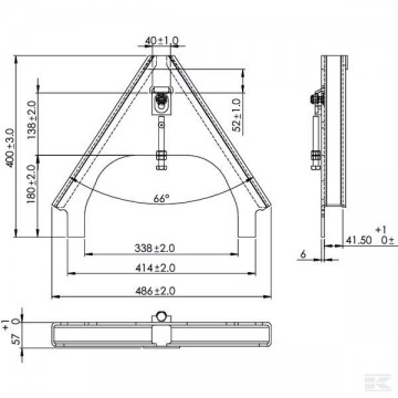 Werktuigdriehoek tekening
